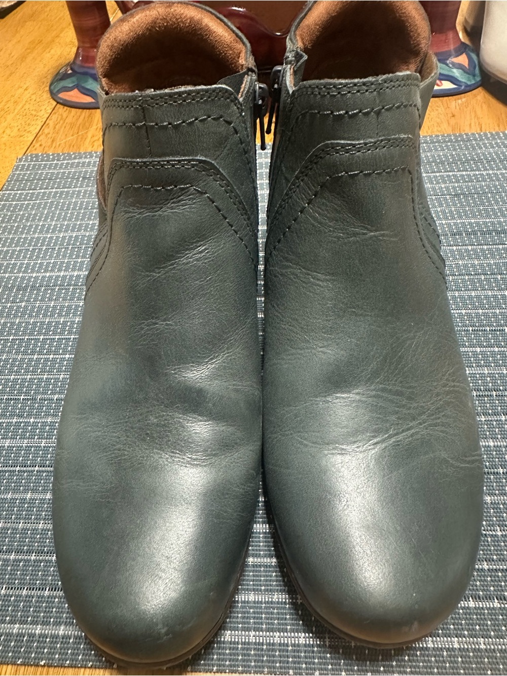 Cobb Hill by New Balance Dark Green Leather Chukka Boots